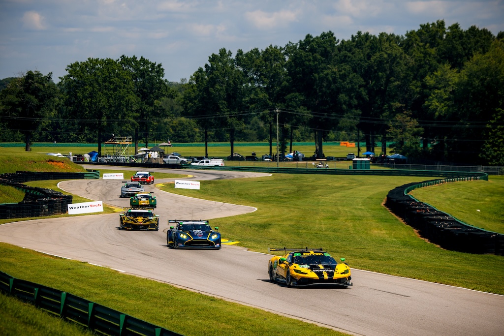 Frederik Schandorff tilbage på IMSA-podiet i Virginia.
(Foto: Inception Racing)